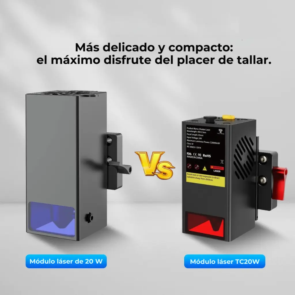 Módulo Láser Twotrees TC20 de 20W - TTC450 Pro, TTC450 Ultra, TTC6050 y TTC-H40 - Two Trees (5).webp
