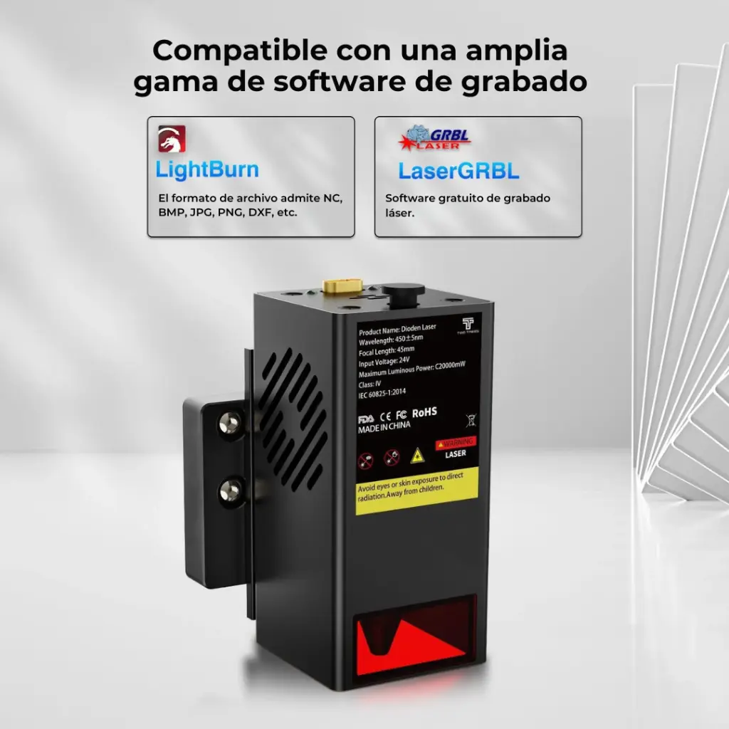 Módulo Láser Twotrees TC20 de 20W - TTC450 Pro, TTC450 Ultra, TTC6050 y TTC-H40 - Two Trees (6).webp
