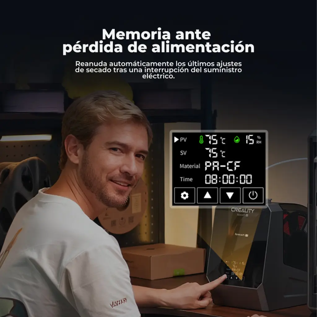 Secadora para filamentos - SpacePi V2 Plus - Creality (11).webp