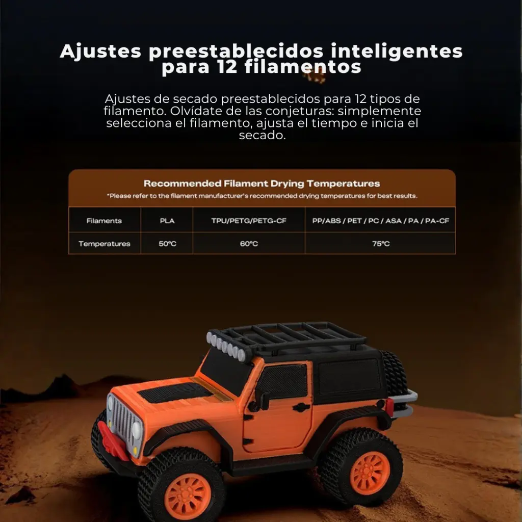 Secadora para filamentos - SpacePi V2 Plus - Creality (9).webp