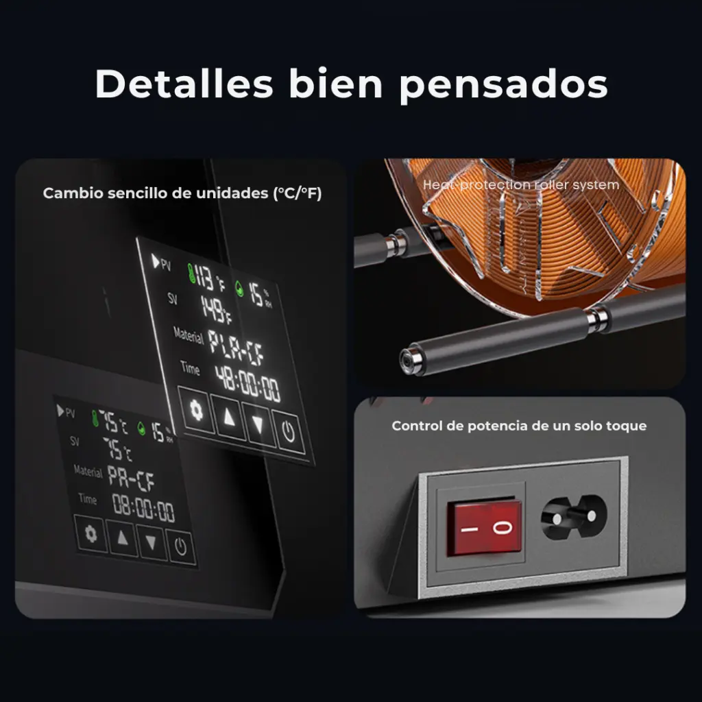 Secadora para filamentos - SpacePi V2 Plus - Creality (13).webp