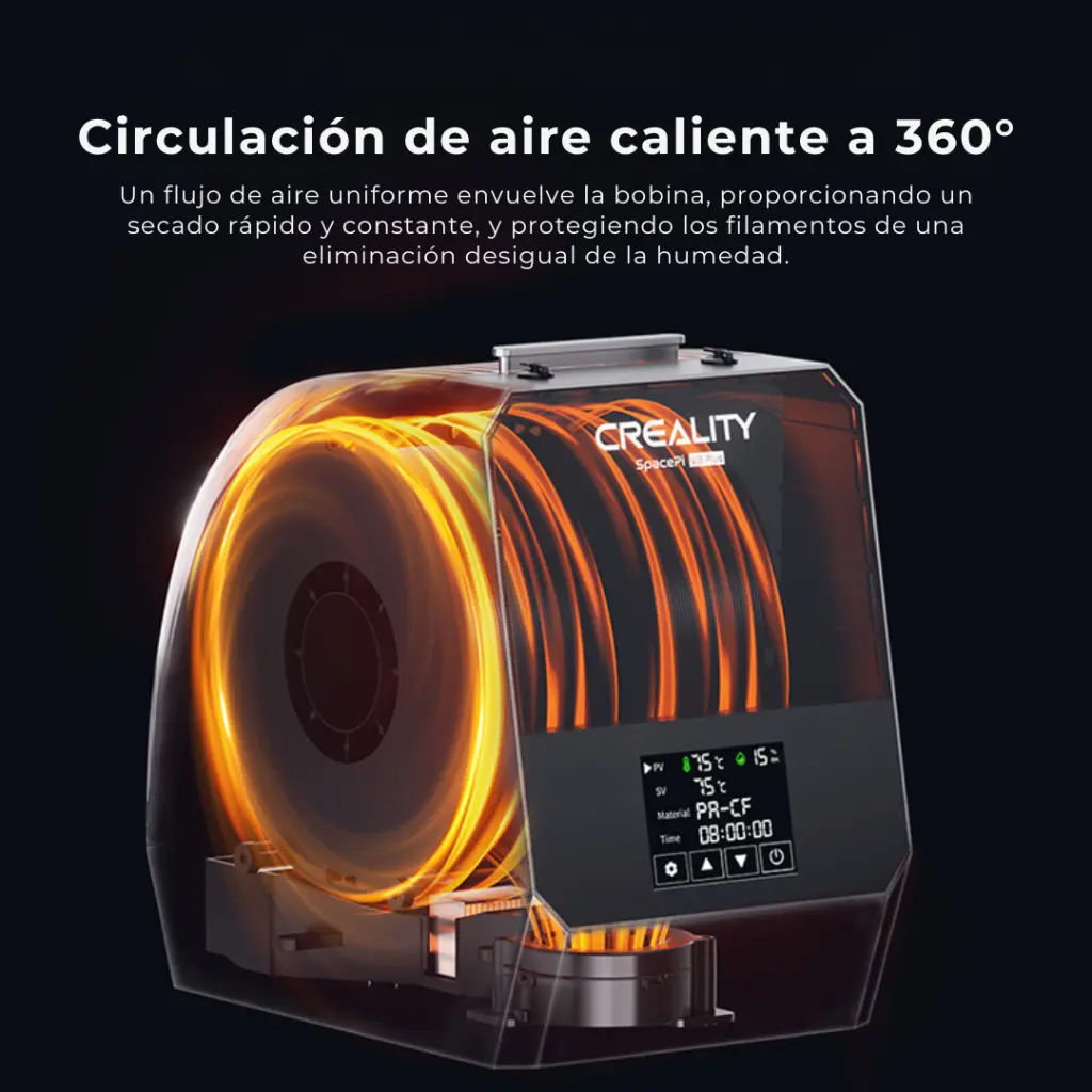 Secadora para filamentos - SpacePi V2 Plus - Creality (5).webp