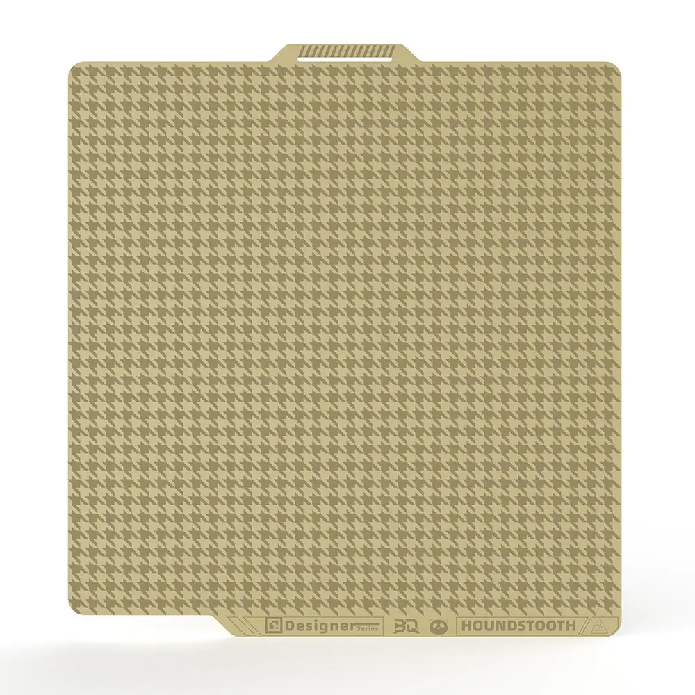 Cama de Impresión BIQU Panda BuildPlate Designer Series con doble textura, con patrones de panal y pata de gallo, para Impresoras Bambu X2DX1P1A1. 1.webp