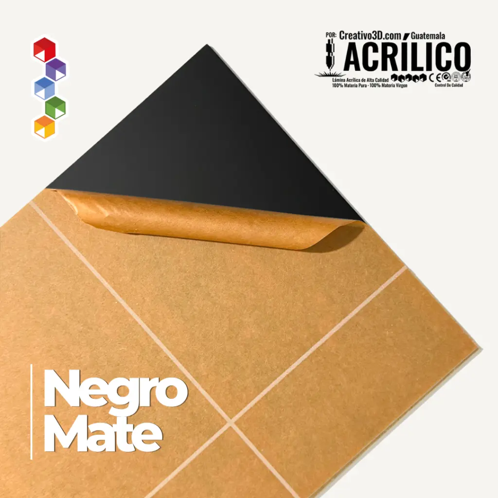 Plancha de Acrílico de 30 x 20 cm – 3mm - Acrílico Mate Negro - Creativo 3D (2).webp