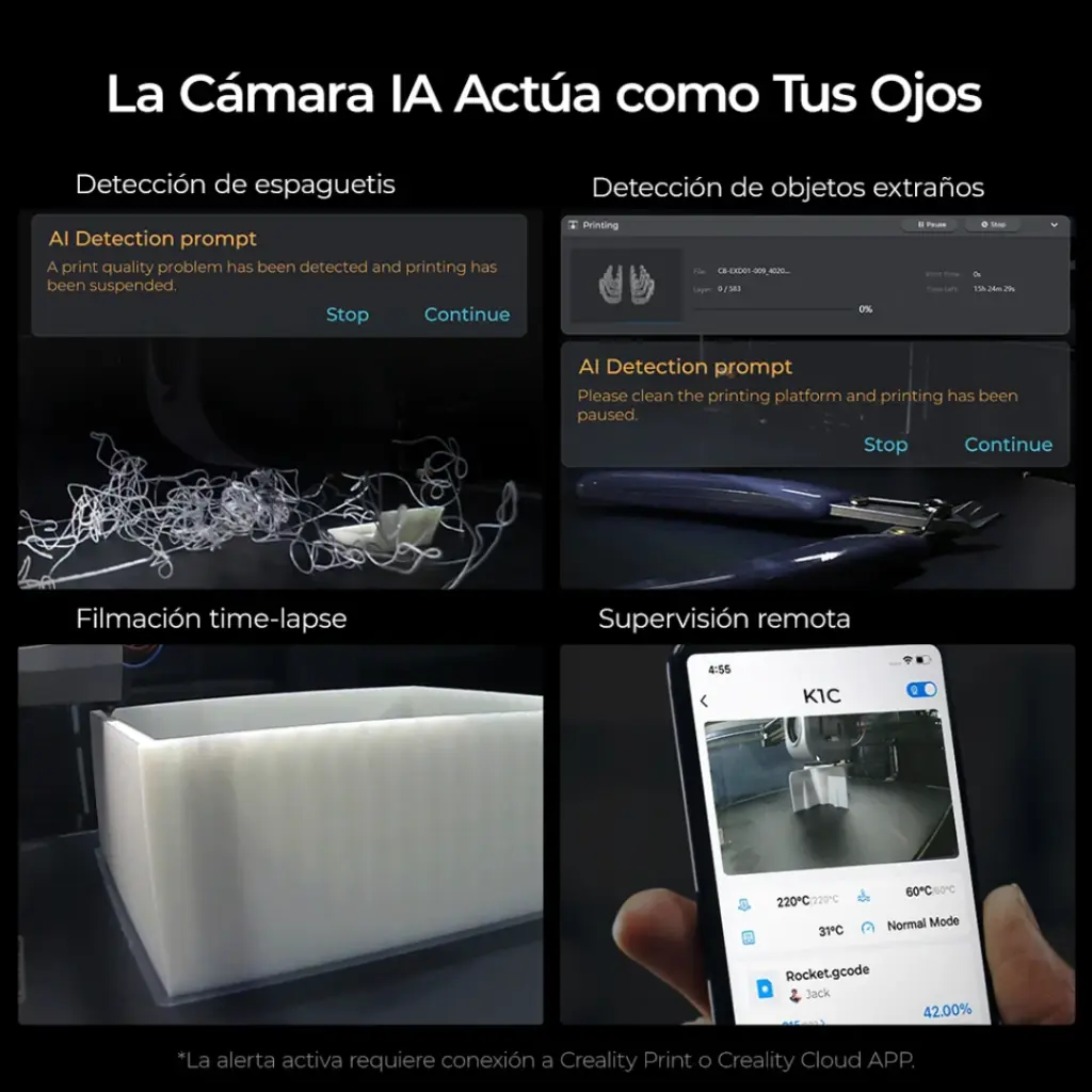 Creality K1C – Carbon Fiber Speedy – Impresora 3D FDM de Ultra Velocidad (5).webp