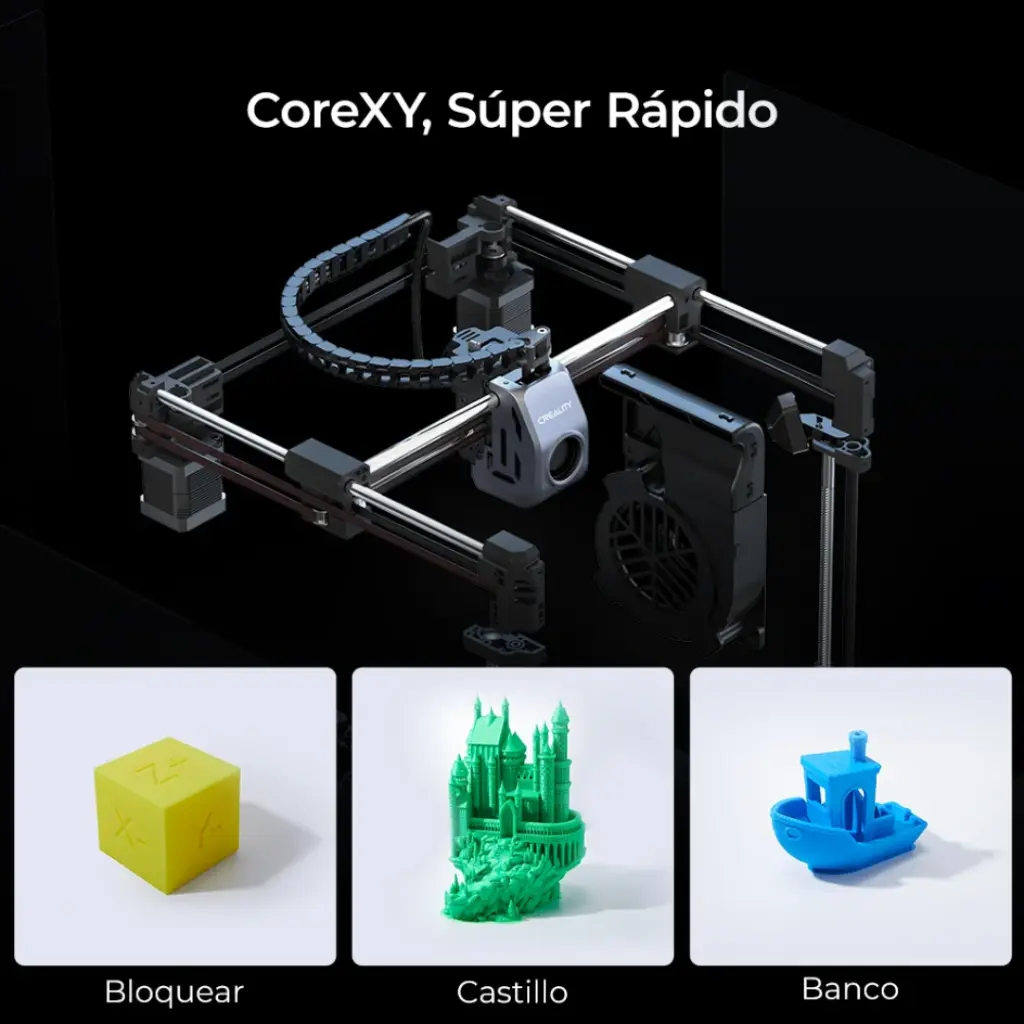 Creality K1C – Carbon Fiber Speedy – Impresora 3D FDM de Ultra Velocidad (12).webp