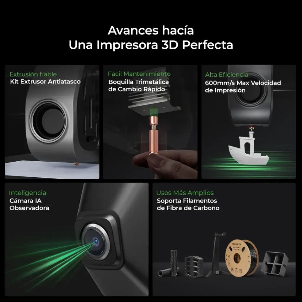 Creality K1C – Carbon Fiber Speedy – Impresora 3D FDM de Ultra Velocidad (3).webp