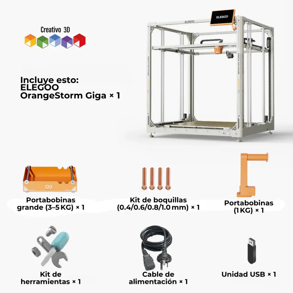 Que incluye mi Elegoo Orange StormGiga