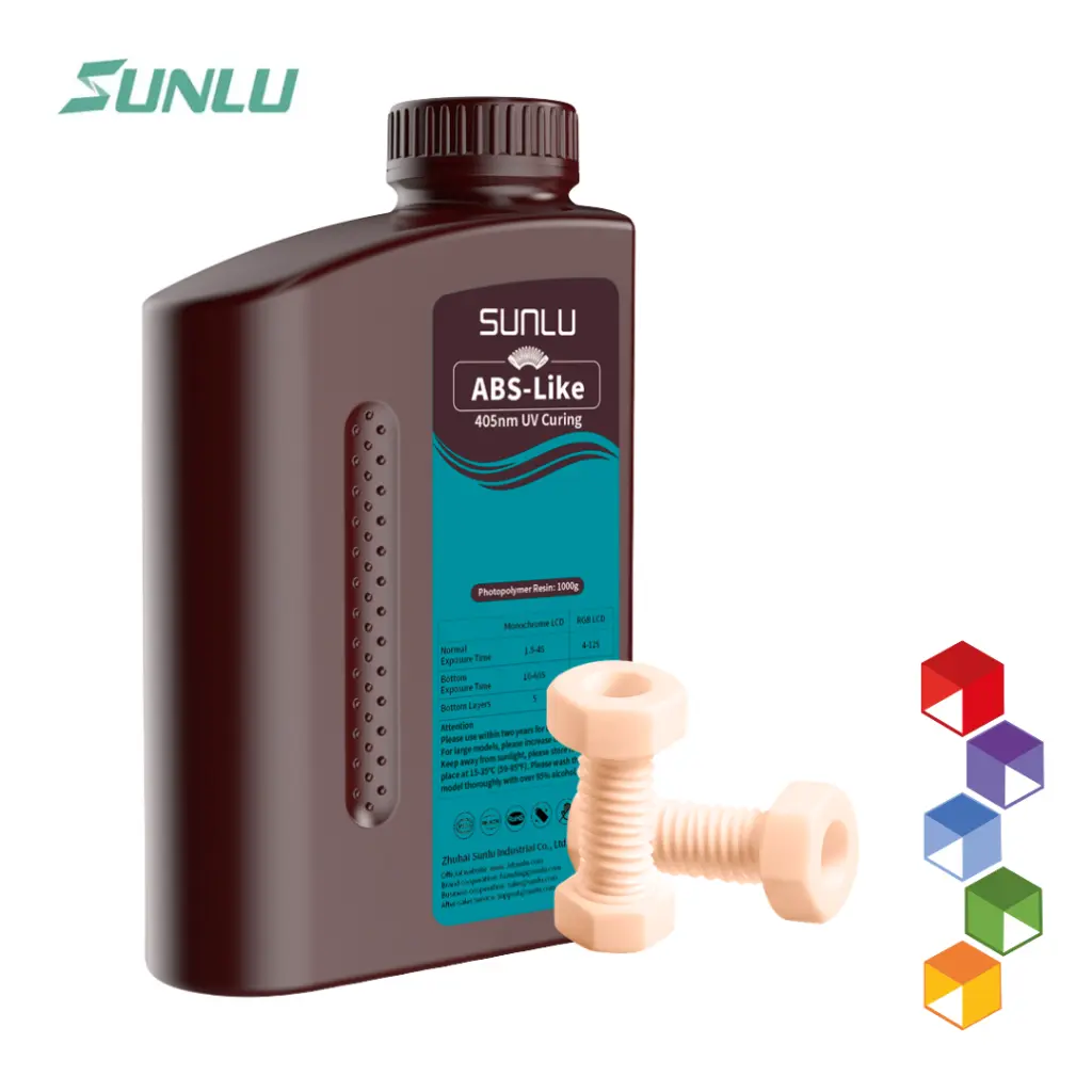 Resina para Impresion 3D - ABS Like - Sunlu - 1k ultra resistente para uso técnico - ingeniería - Piel.webp