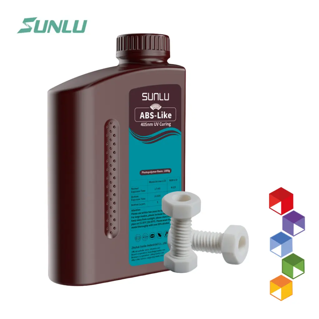 Resina para Impresion 3D - ABS Like - Sunlu - 1k ultra resistente para uso técnico - ingeniería - Gris.webp