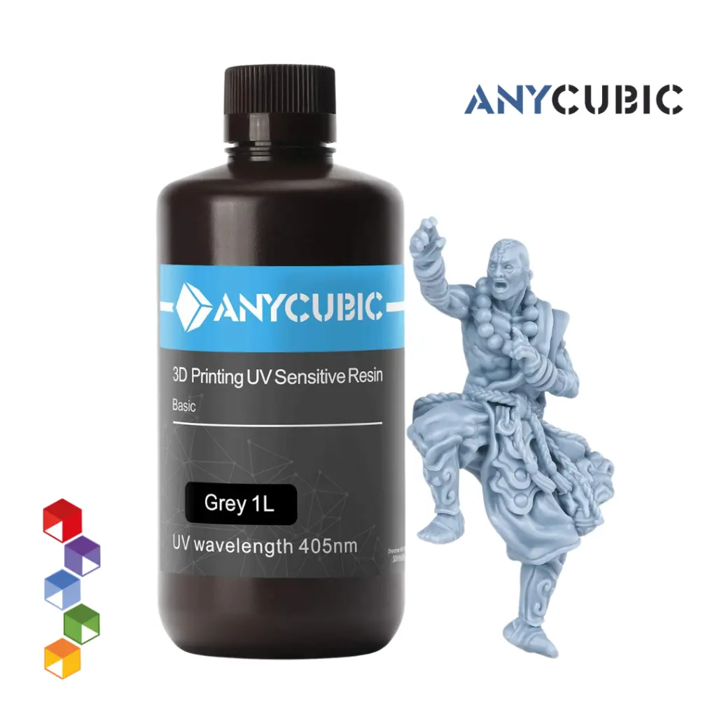 Resina para Impresión 3D Anycubic de 1kg en guatemala - Estándar - Gris.webp