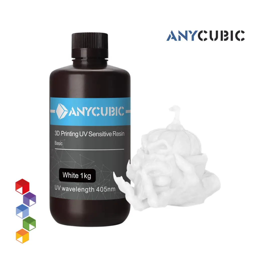 Resina para Impresión 3D Anycubic de 1kg en guatemala - Estándar - Blanco.webp