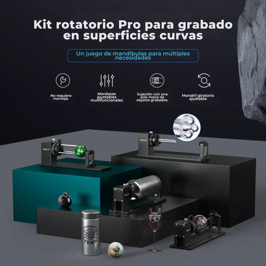 Eje Rotativo Pro para Grabadora Láser – Creality (2).webp
