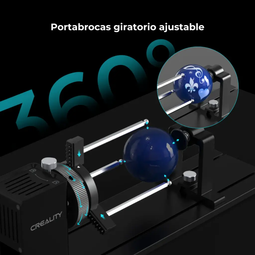 Eje Rotativo Pro para Grabadora Láser – Creality (1).webp
