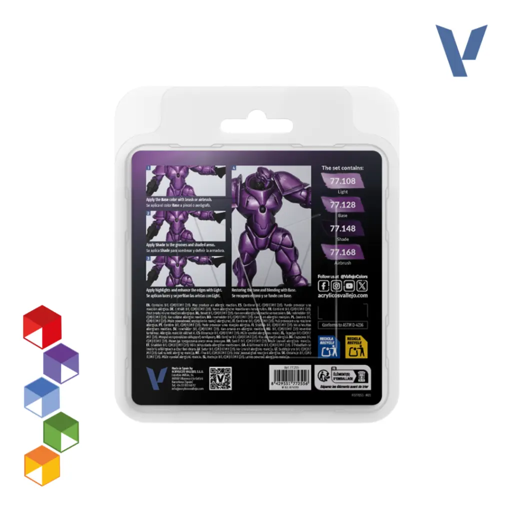 Vallejo True Metallic Metal - Set Púrpura Amatista (77.255) (1).webp