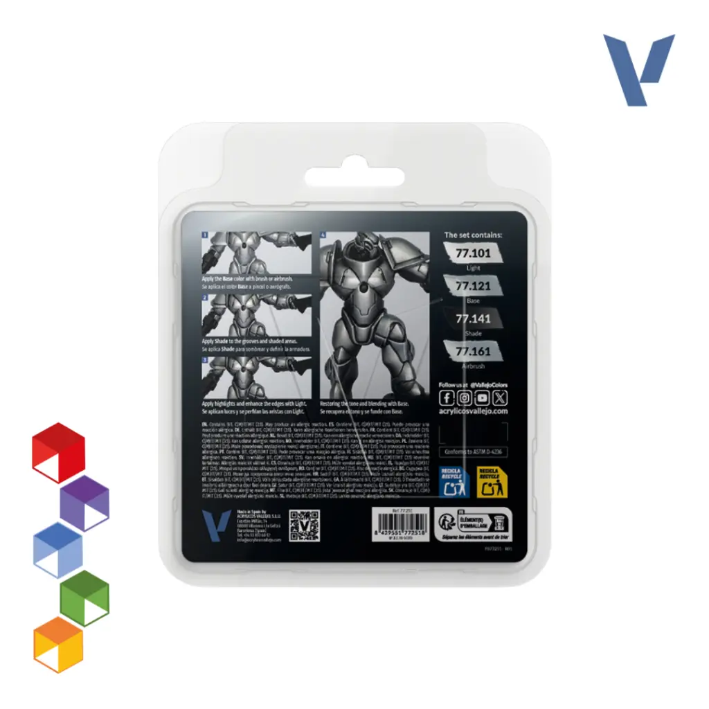 Vallejo True Metallic Metal - Set Plata de Ley (77.251) (1).webp