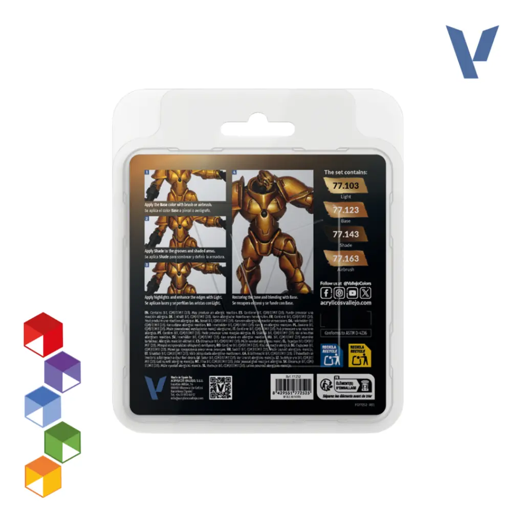 Vallejo True Metallic Metal - Set Oro Imperial (77.252) (1).webp