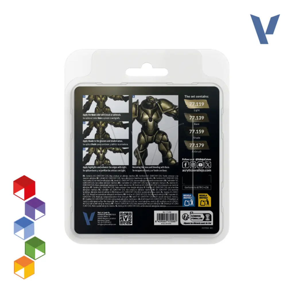 Vallejo True Metallic Metal - Set Metal Envejecido (77.258) (1).webp