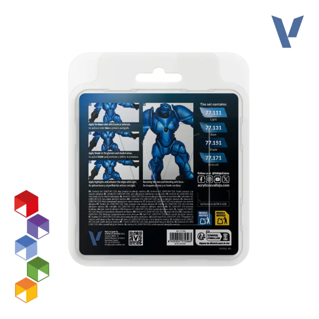Vallejo True Metallic Metal - Set Azul Zafiro (77.256) (1).webp