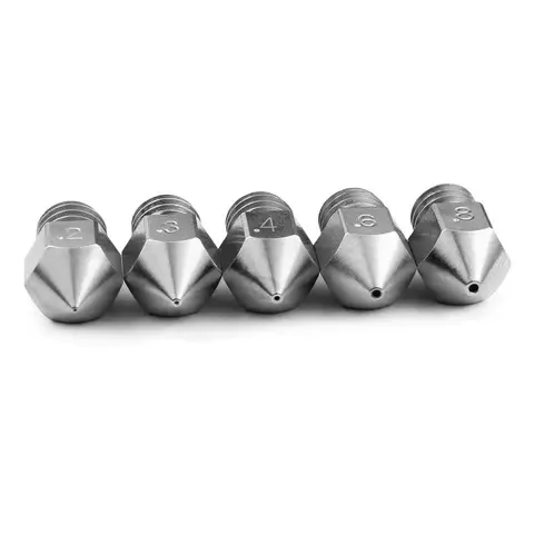 Micro Swiss - Boquilla Metálica Brass Plated 0.8mm MK8 (Series Ender / Hornet)