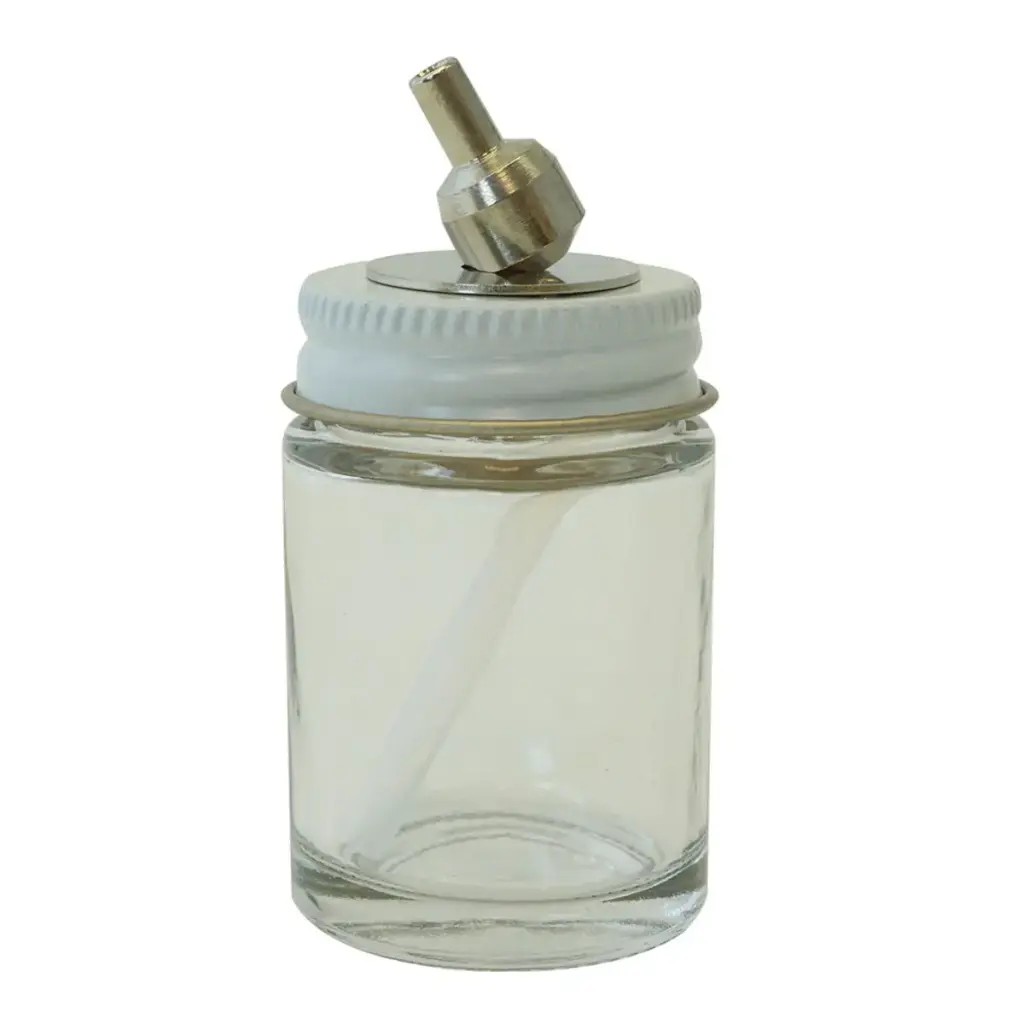 Conjunto de botella de vidrio de 1 onza para aerógrafo