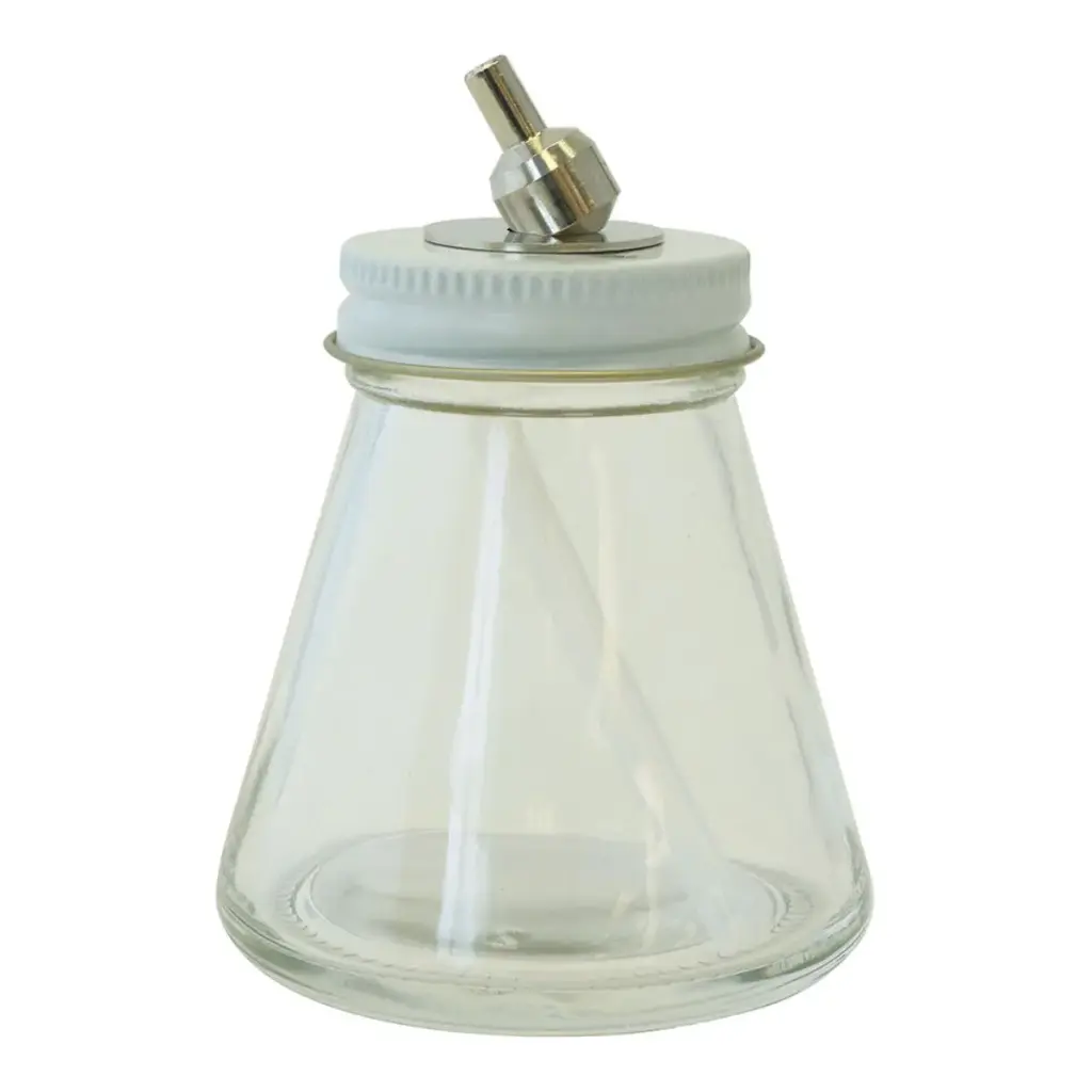 Conjunto de botella de vidrio de 3 onza para aerógrafo