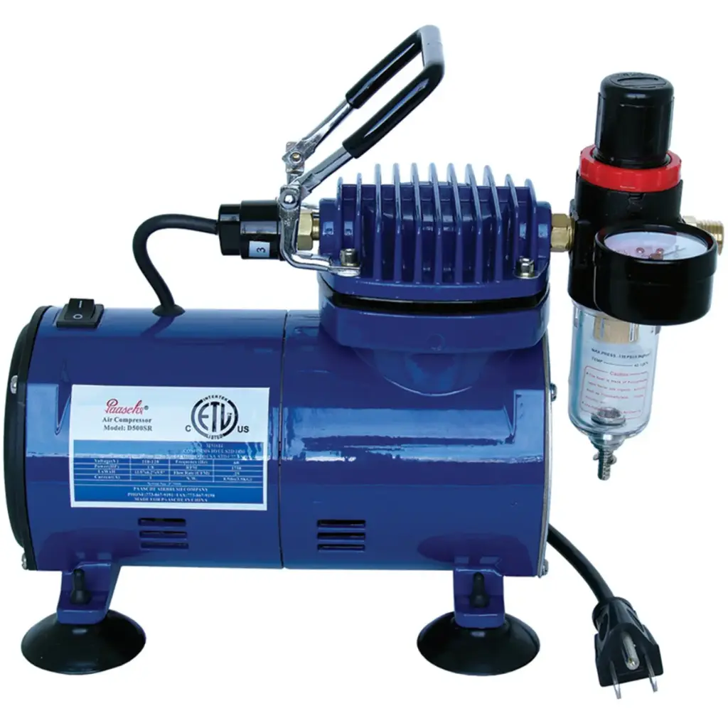 Compresor para Aerógrafo Paasche D500SR de Pistón (1 a 35 psi)