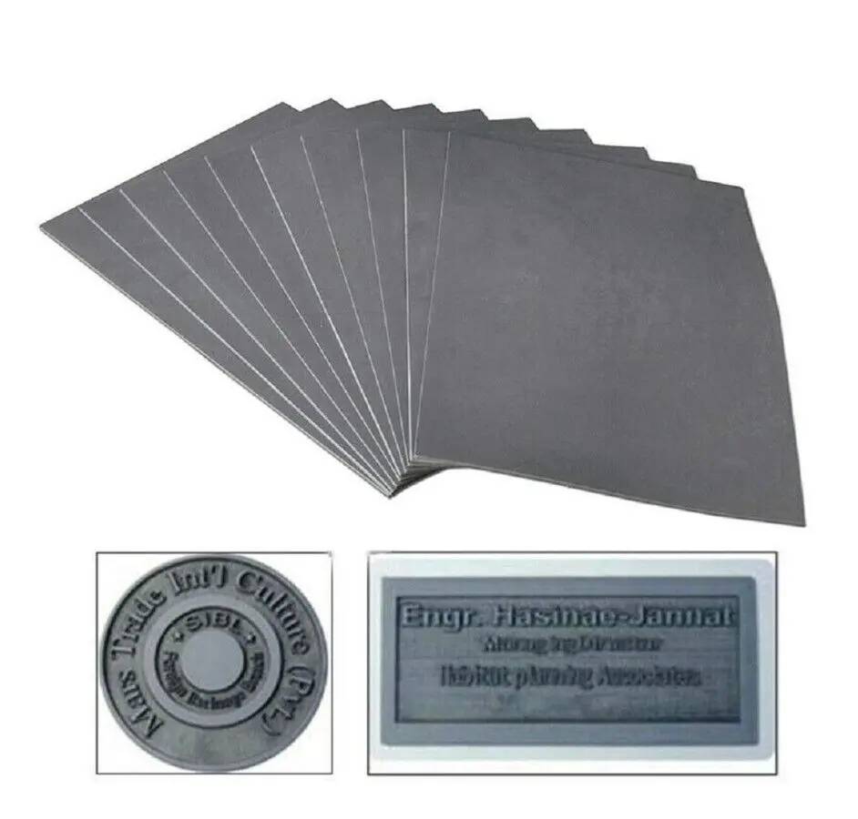 Hoja A4 para sellos de goma – 2.3mm de espesor para uso con grabadora láser