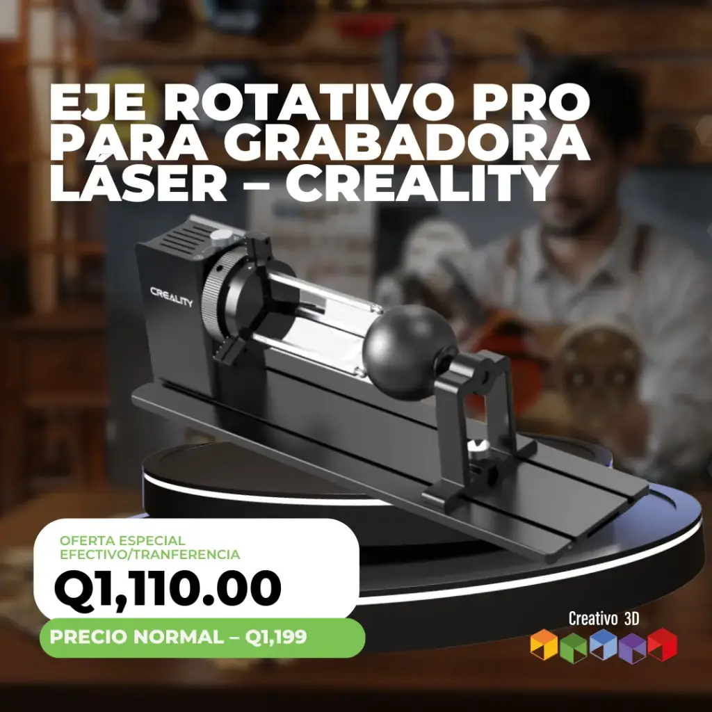 Eje Rotativo Pro para Grabadora Láser – Creality