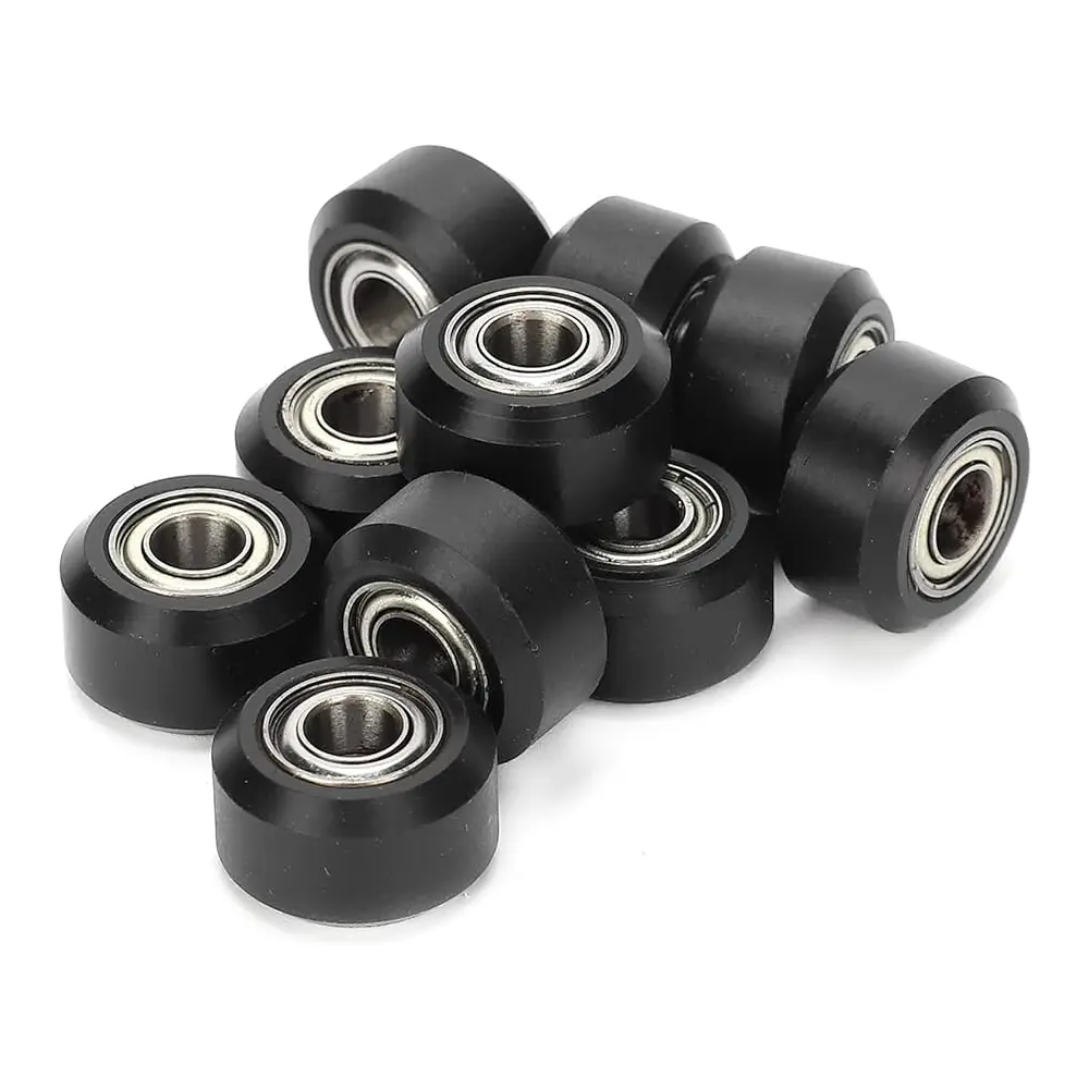 Rueda pequeña POM con rodamiento (MR105) para CNC – 3 Piezas