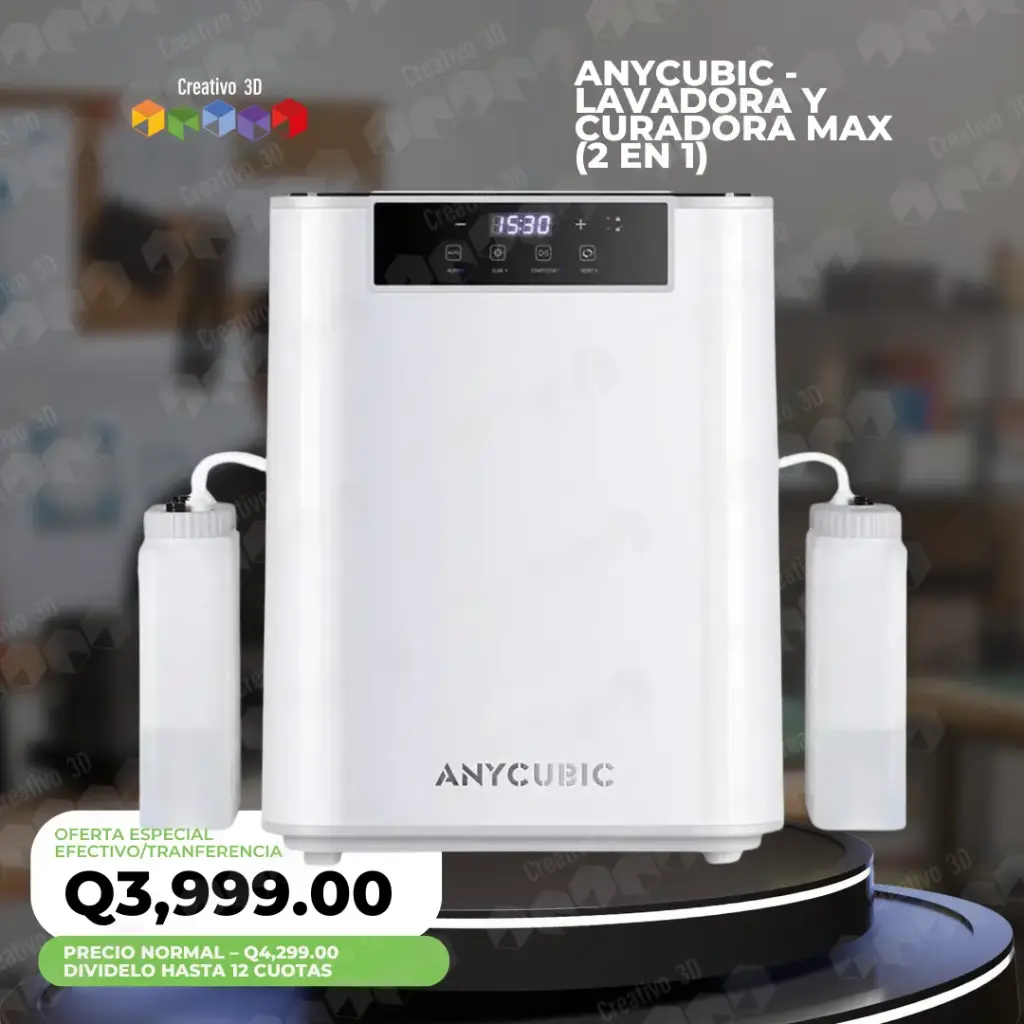 ANYCUBIC – Lavadora y Curadora MAX (2 en 1)