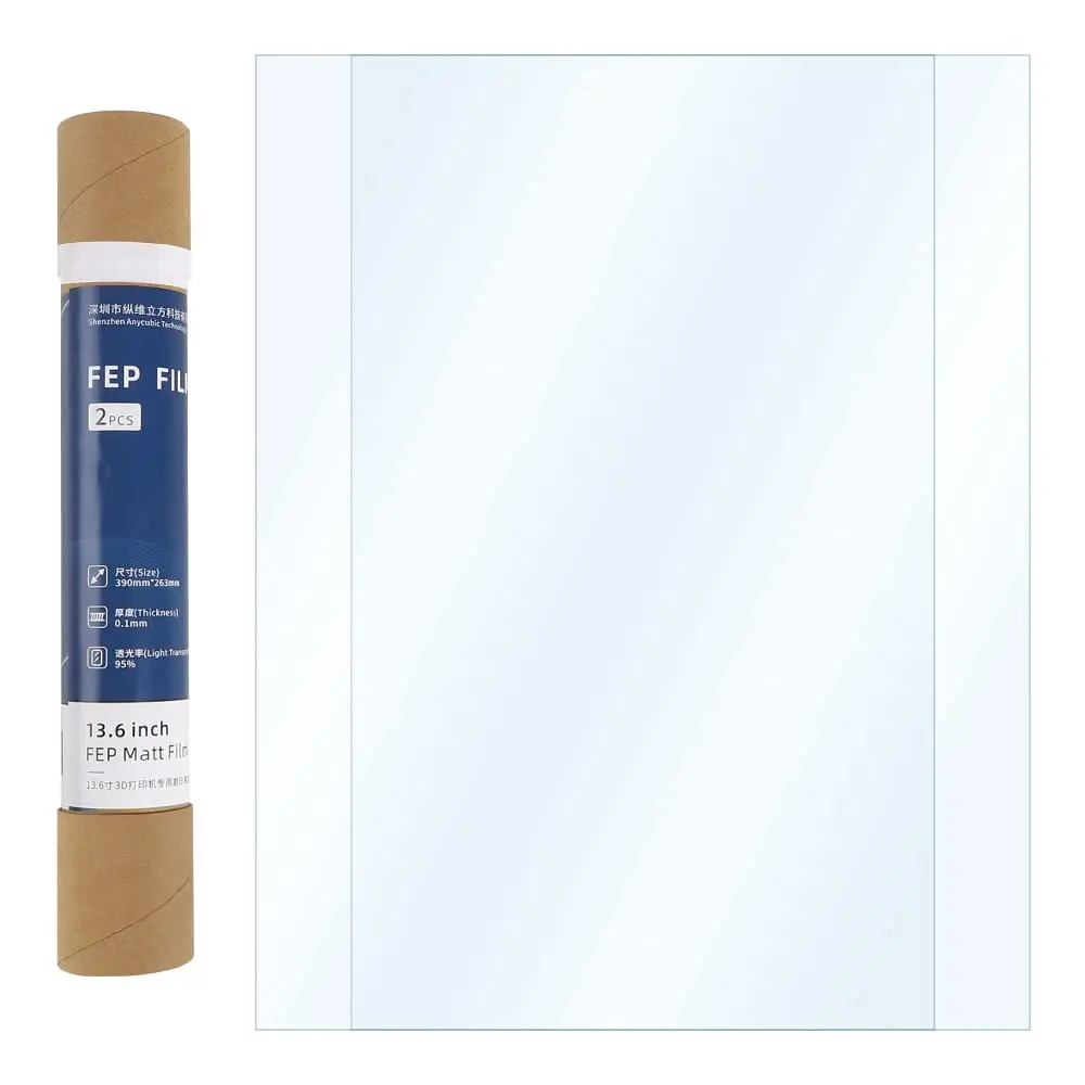 FEP Film Anycubic – 278×190×0.15 mm – Compatible con tanques de hasta 268×180 mm