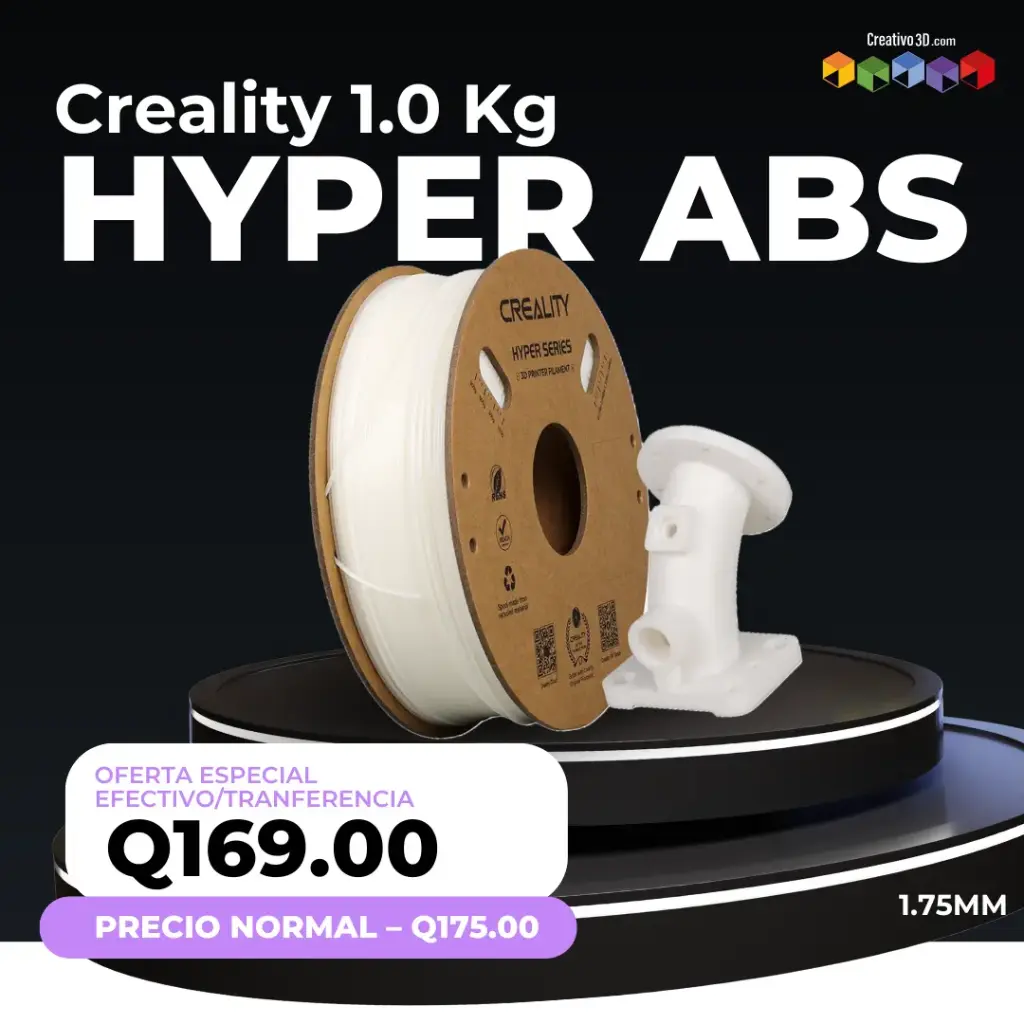 Filamento Hyper ABS – CREALITY 1.0 Kg / 1.75mm | Alta velocidad y resistencia