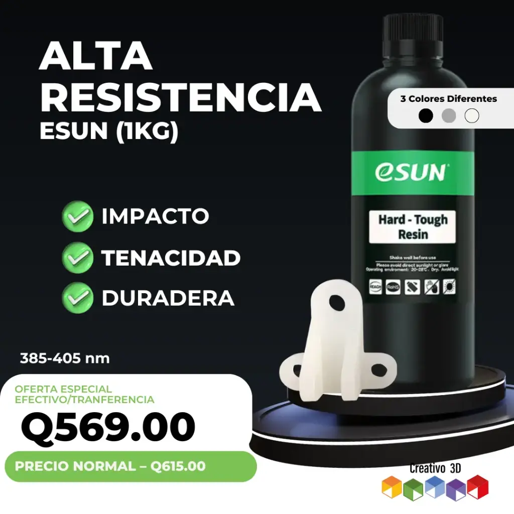 Resina eSun de Alta Resistencia para Impresora 3D 1KG – Hard Tough
