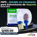 eSun Filamento HIPS – Soluble en limoneno – Ideal para Estructuras de Soporte
