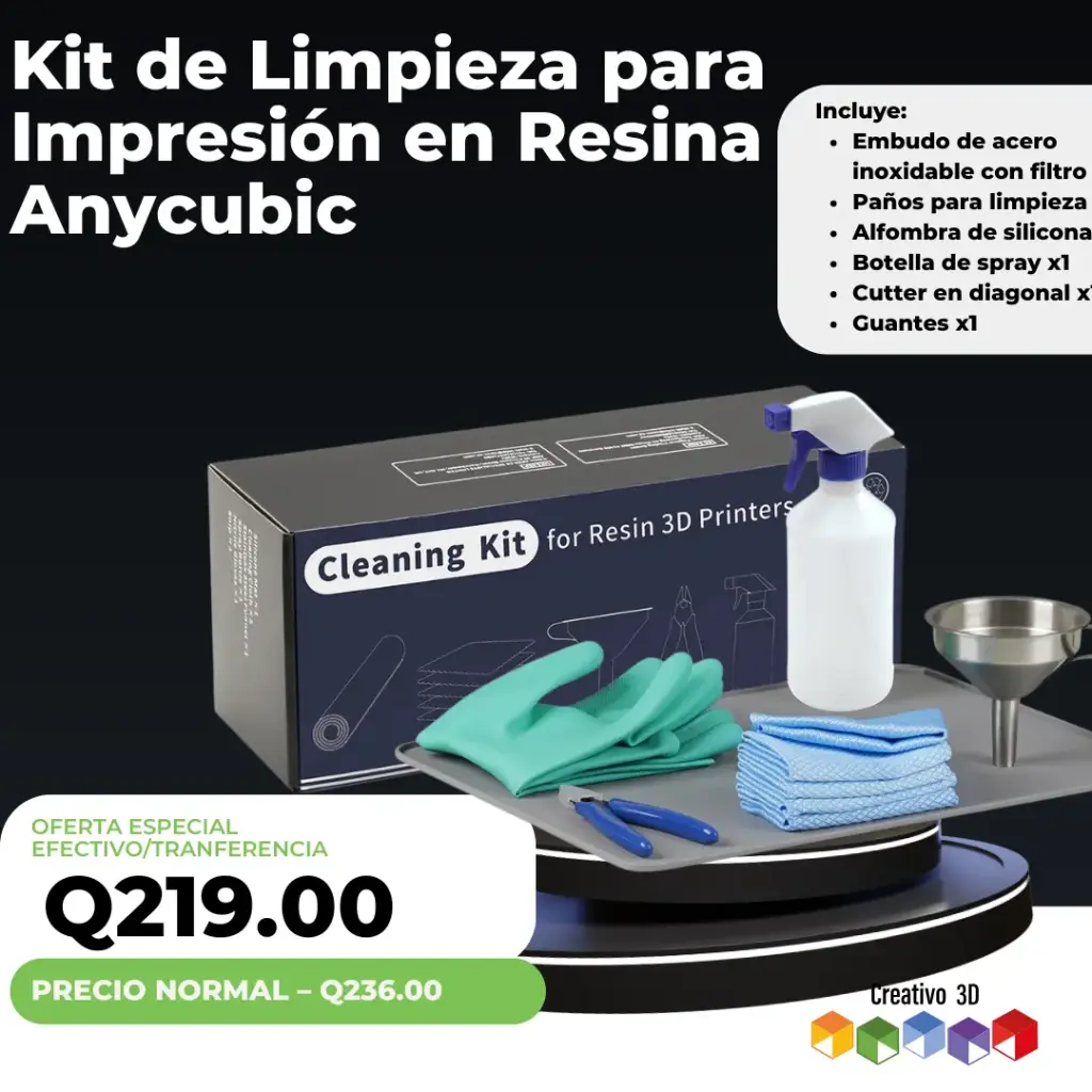 Anycubic – Kit de Limpieza para Impresión en Resina