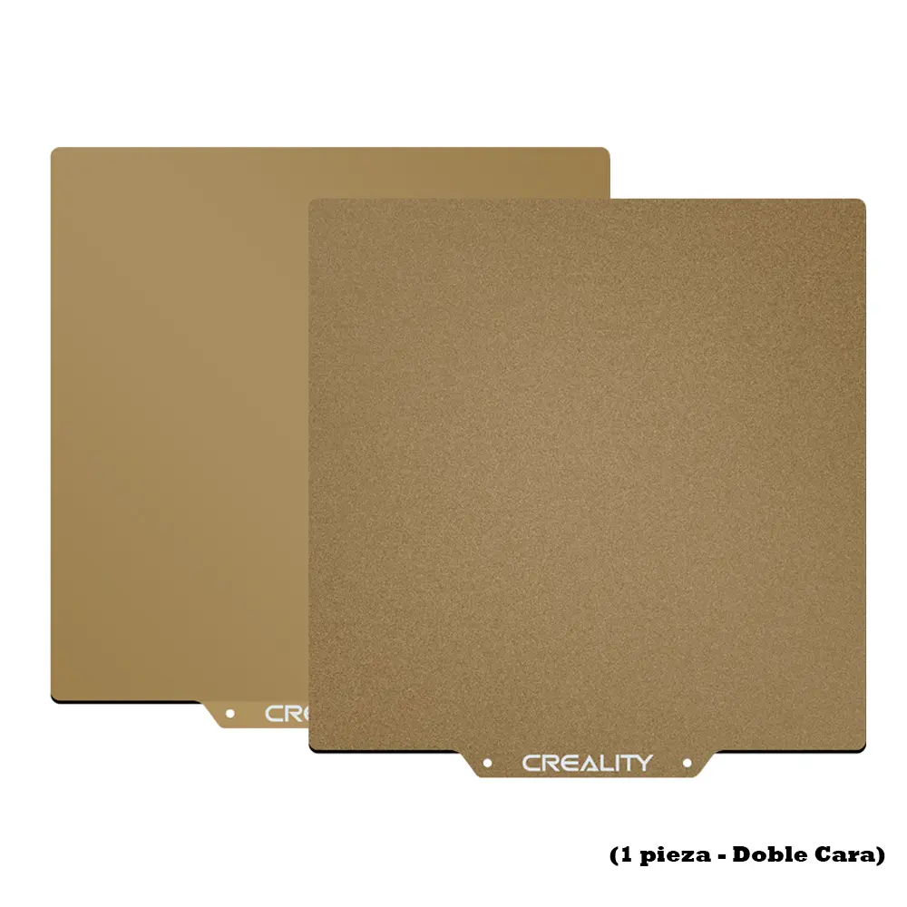 Cama de Impresión Doble Cara PEI Dorada 235×235 mm (Lisa y Texturizada)