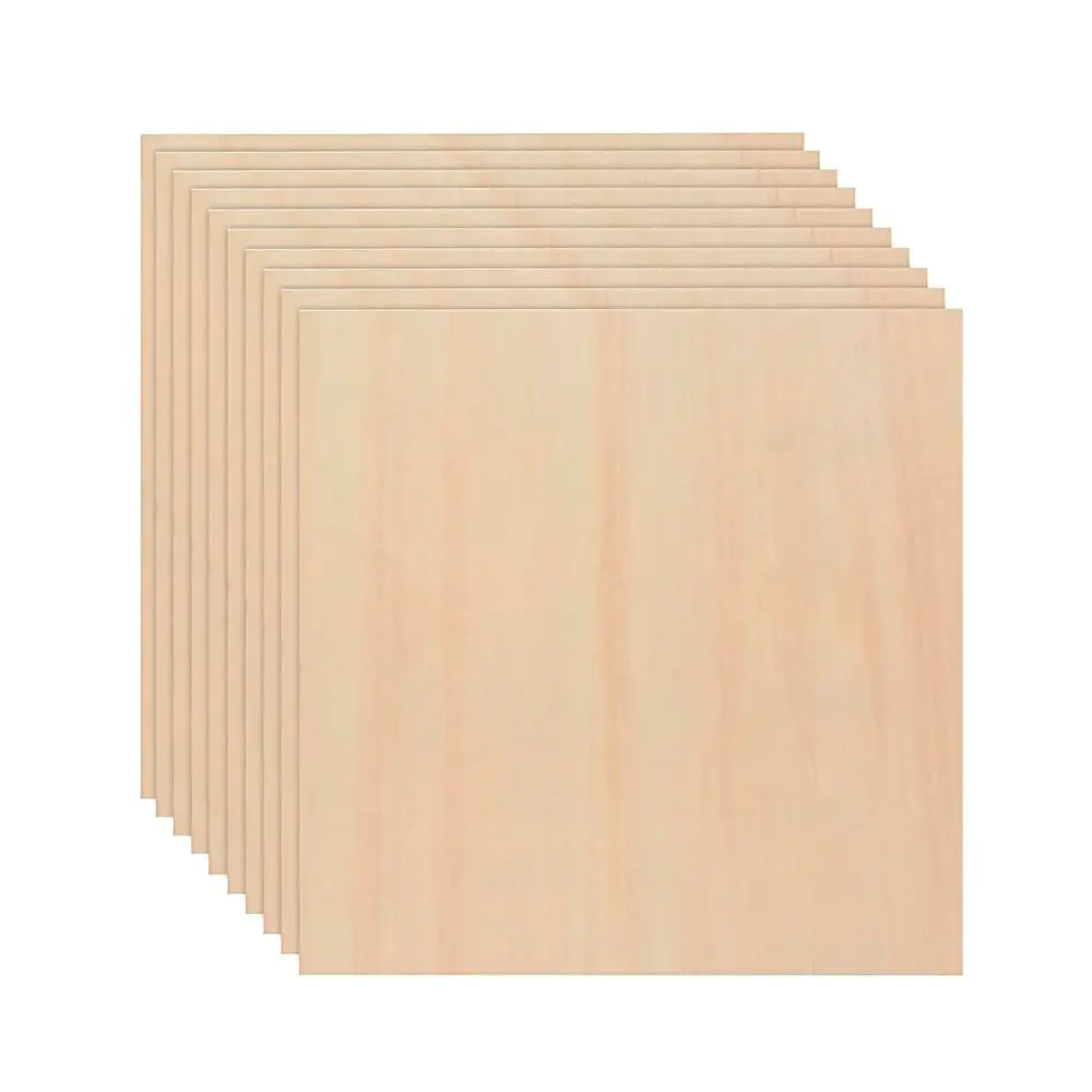 Tablero Plywood para Grabado y Corte Láser/CNC – 40 x 40 cm, 3mm – 1 Pieza