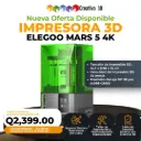 Elegoo Mars 5 – Impresora 3D de Resina – Mediano formato