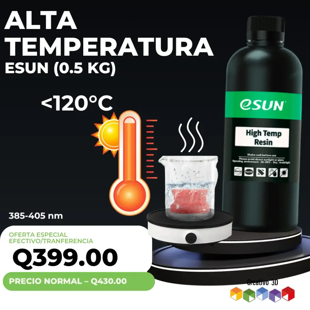 Resina eSun de Alta Temperatura para Impresora 3D – 0.5KG