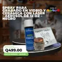 Spray para Grabado en Vidrio y Cerámica con Láser – Aerosol de 12 oz – Negro