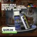 Spray para Grabado en Metal con Láser – Aerosol de 12 oz – Negro