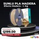Filamento PLA Madera SUNLU 1.75 mm – 1kg | Efecto Madera Real para Impresión 3D