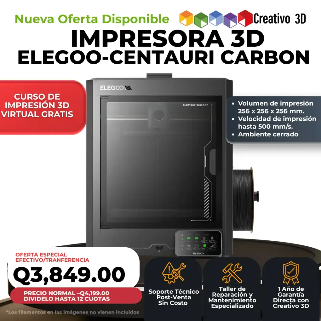 Centauri Carbon - Impresora 3D Elegoo Core XY de 500 mm/s