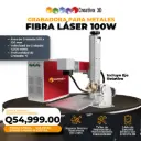 Grabador Láser para Metales – Fibra Láser de 100W – 100×100 mm