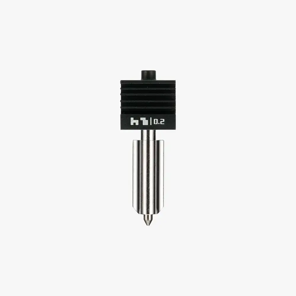 Series H2/P2S/X2D – Hotend de 0.2mm con Boquilla de Acero Inoxidable