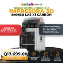 Bambu Lab – X1 Carbon Combo Impresión 3D MultiColor, Ultra Velocidad y Ultra Calidad