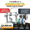 Bambu Lab – A1 Combo Impresión 3D MultiColor, Ultra Velocidad y Ultra Calidad