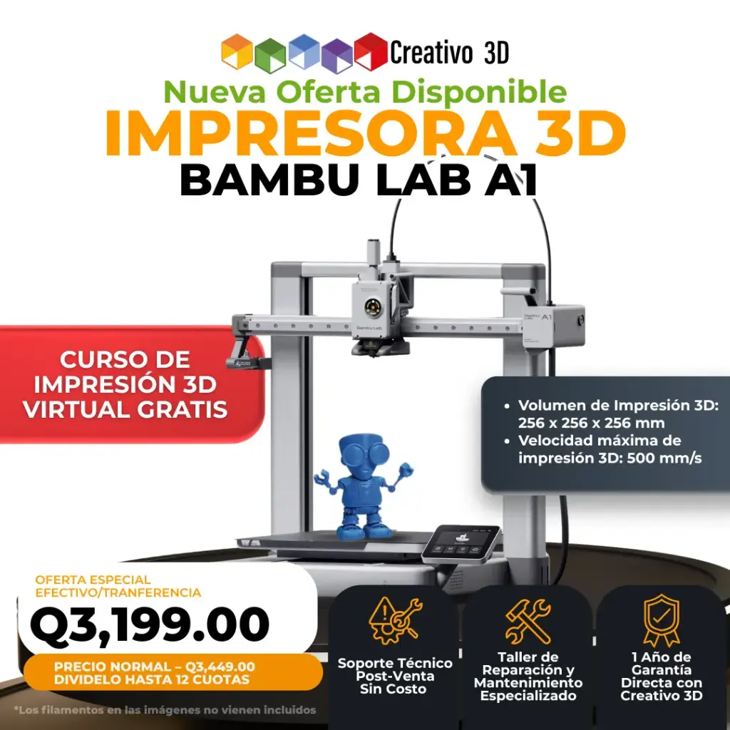 Bambu Lab – A1 Impresión 3D Ultra Velocidad y Ultra Calidad