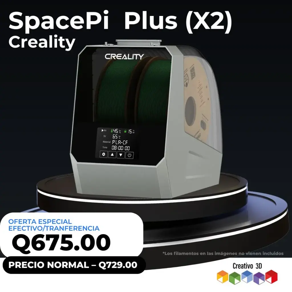 Space Pi Plus Creality – Secador de filamento con capacidad para 2 bobinas